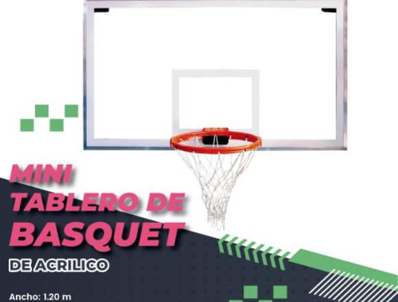 MINI TABLERO DE BASQUET ACRILICO PARA NIÑO