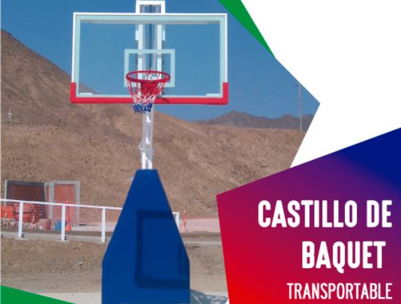 CASTILLO DE BASQUET TRANSPORTABLE