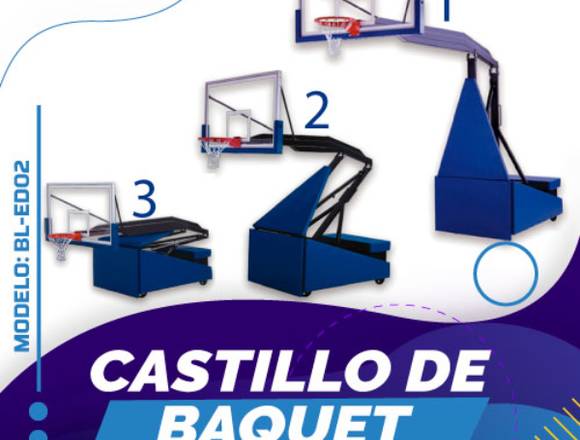 BASQUET TRANSPORTABLE Y PLEGABLE