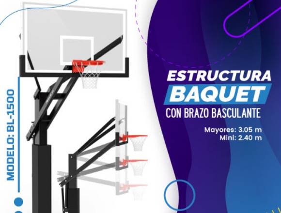 CASTILLO BASQUET CON BRAZO BASCULANTE