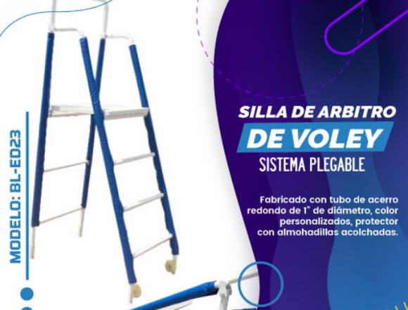 SILLA DE ARBITRO PLEGABLE TRANSPORTABLE