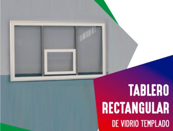 TABLERO RECTANGULAR DE VIDRIO TEMPLADO