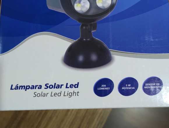 Lámpara Solar Led Sensor Movimiento Exteriores 