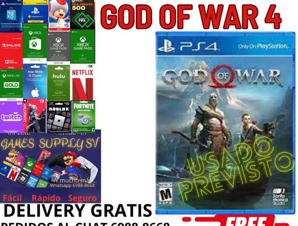 God of war 4 ps4 usado en venta 