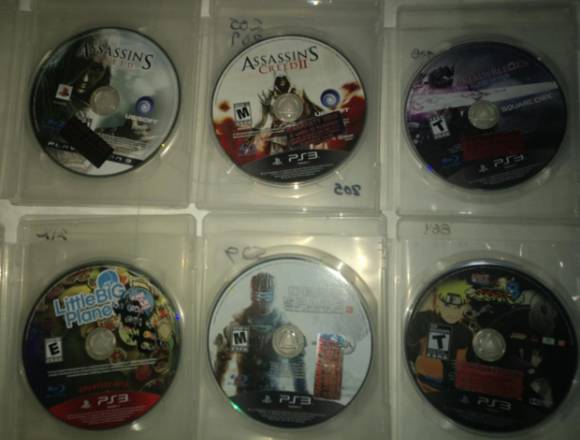 Gran variedad de videojuegos ps3 usados 