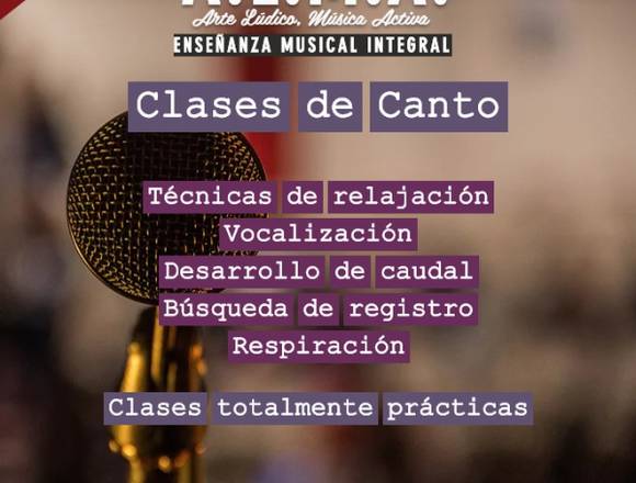 Clases de Canto en Caballito y Online.