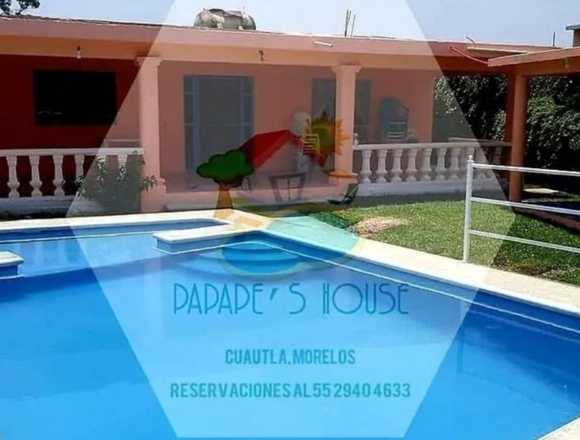 CASA Para Fin de Semana en CUAUTLA 