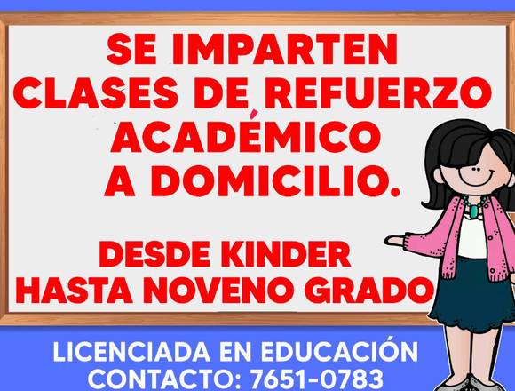 CLASES PARTICULARES DE REFUERZO ACADÉMICO 