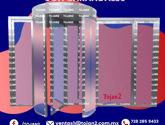 PUERTA GIRATORIA DE CRISTAL