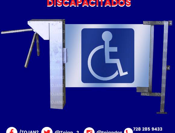 TORNIQUETE CON ENTRADA PARA DISCAPACITADOS