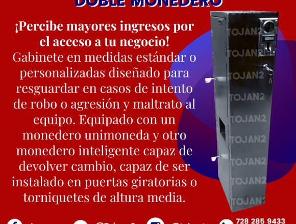 GABINETE DE PROTECCIÓN CON DOBLE MONEDERO