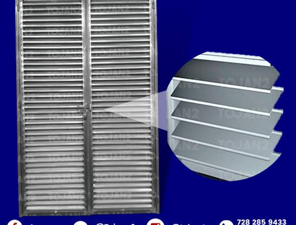 PUERTA TIPO LOUVER PARA VENTILACION