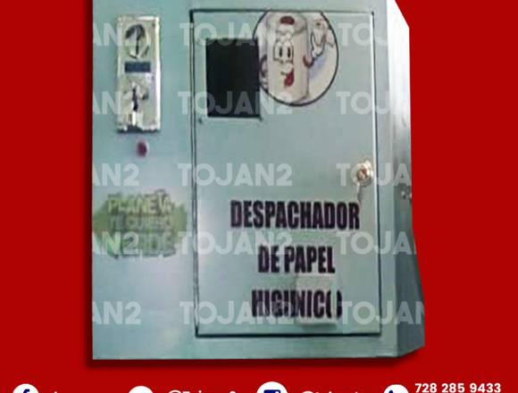 DESPACHADOR DE PAPEL HIGIENICO Y COBRO AL ACCESO