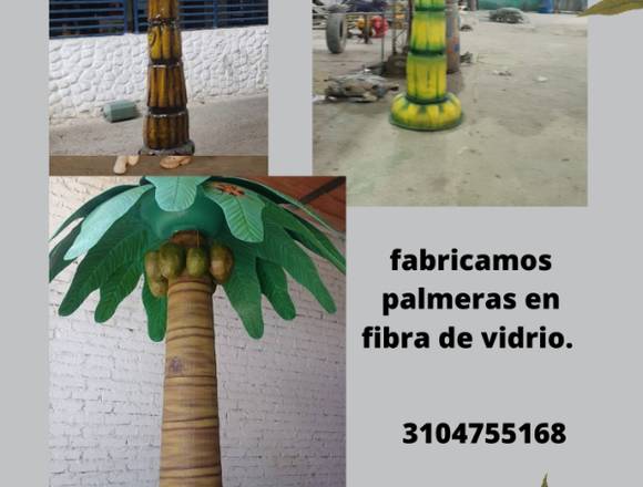 fabricamos palmeras en fibra de vidrio