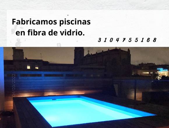 Te diseñamos piscinas en fibra de vidrio. 