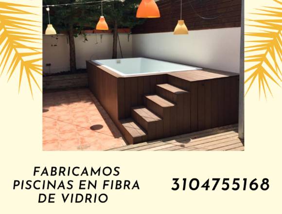 Diseñamos hermosas piscinas en fibra de vidrio. 