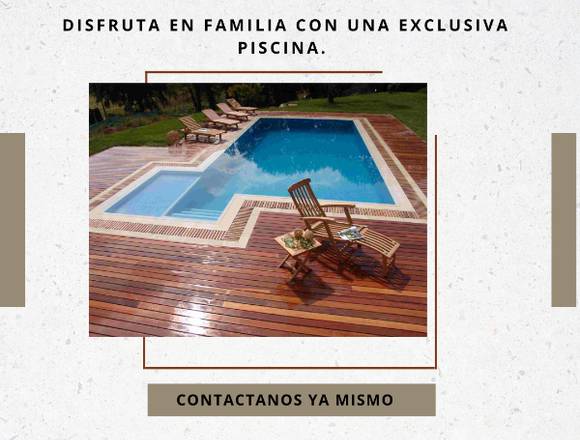 Aprovecha y adquiere una hermosa piscina.