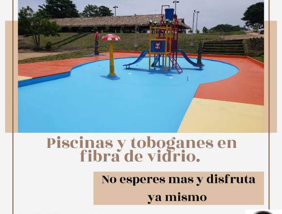 Adquiere ya mismo nuestras piscinas y toboganes. 