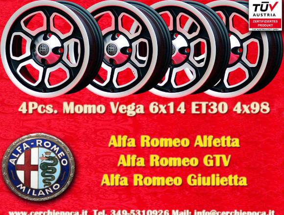 Alfa Romeo Momo Vega 6x14 Alfetta Giulietta mit TU