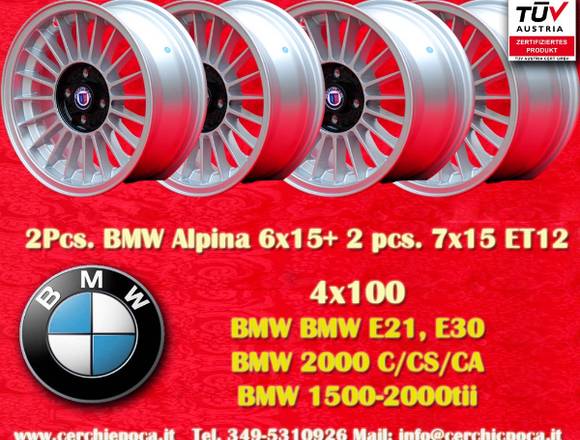 BMW Felgen 2 Stk 6x15+2Stk 7x15 4x100 ET12