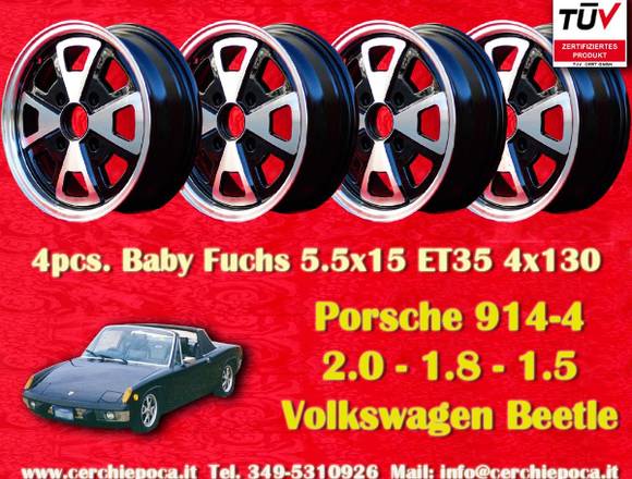 Felgen Porsche 914/4 Baby Fuchs 5.5x15 ET35 4x130