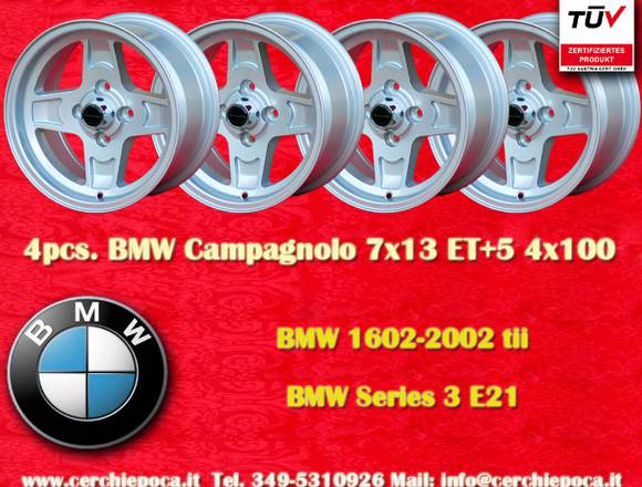 4 Stk. Felgen BMW/OPEL Campagnolo 7x13 ET+5 Lk. 4x