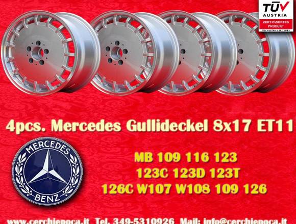 4 Stk. Felgen Mercedes GULLI 8x17 ET11 5x112 TUV