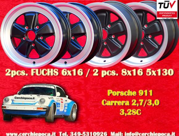 4 Stk Porsche 911 Carrera SC Turbo Felgen 6x16 und