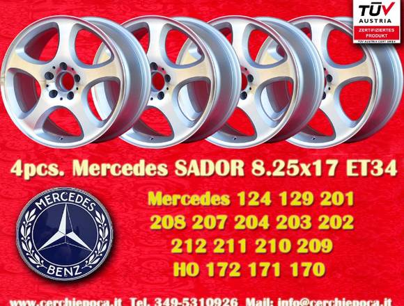 Felgen Mercedes Sador style 8.25x17 ET34 vollpolie