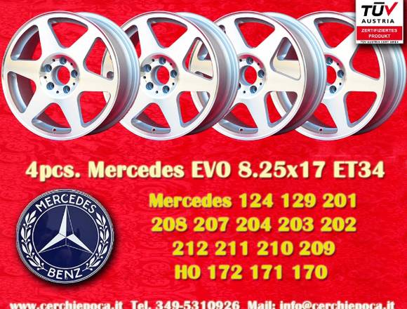 Felgen Mercedes EVO style 8.25x17 W124 W129 W201 