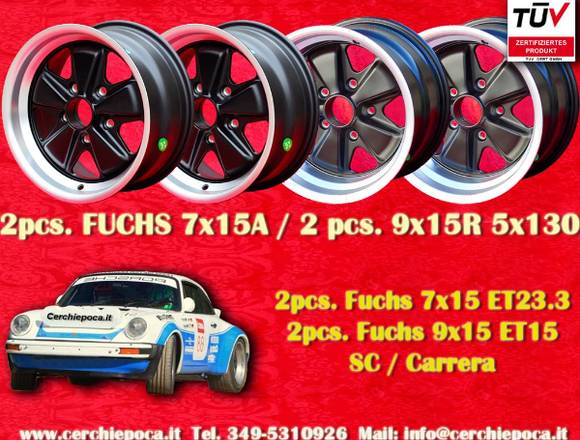 4 Stk Porsche 911 SC Carrera Turbo Felgen 7x15 + 9