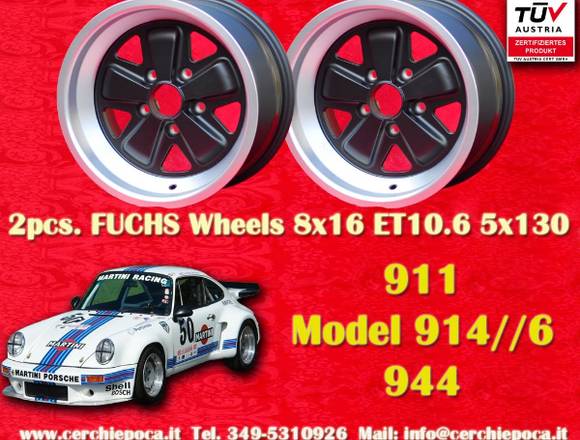 Porsche 8x16 ET10.6 5x130 Nachbau Felgen mit TUV