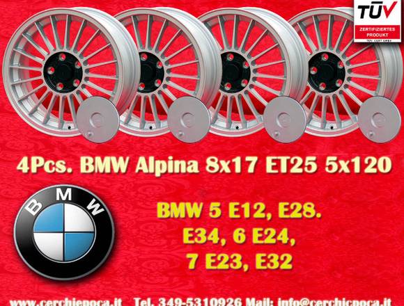 4 Stk. Felgen BMW BBS Design 8x17 5x120 ET25 Silbe