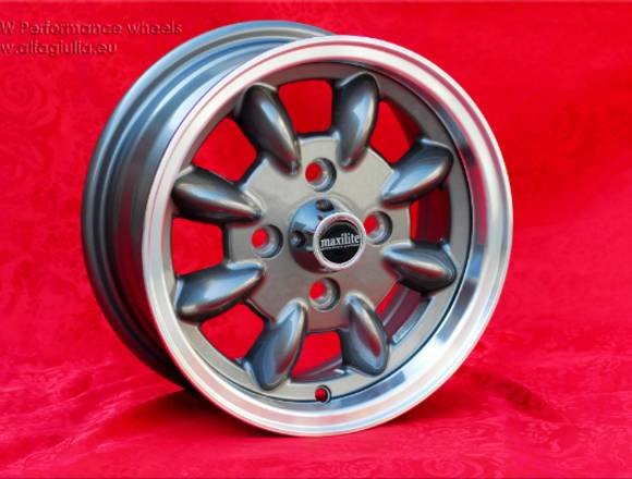 4 Stk. Mini Minilite 5x12 ET31 4x101.6 Felgen mit 