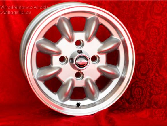 4 Stk. Felgen FIAT Minilite 5x12 4x98 500 126 850