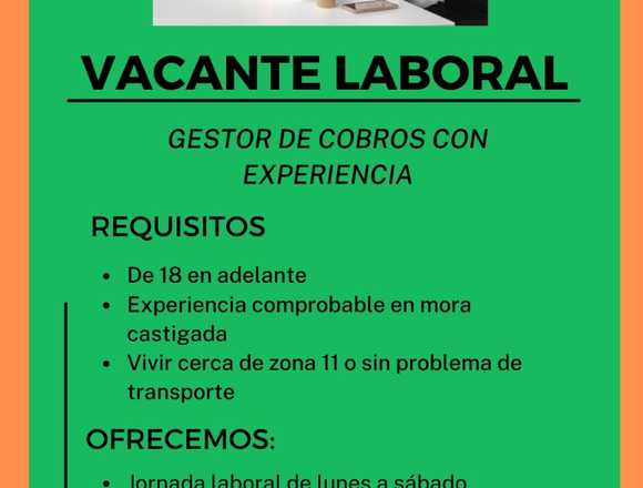 GESTORES DE COBROS CALL CENTER