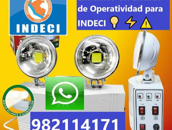 MANTENIMIENTO DE LUCES DE EMERGENCIA INDECI LIMA