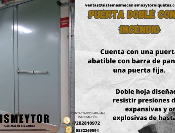 PUERTA DOBLE CONTRA INCENDIO