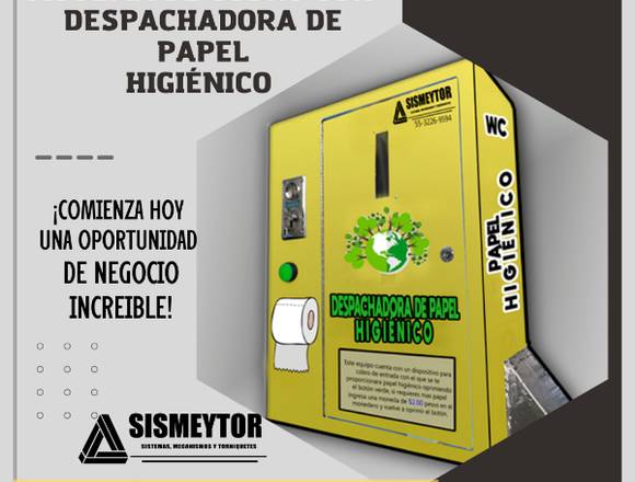 Sistema de cobro con despachadora de papel