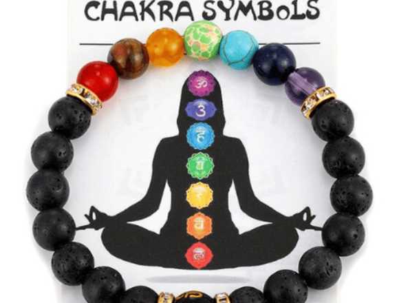 Pulsera de 7 chakras con piedras preciosas