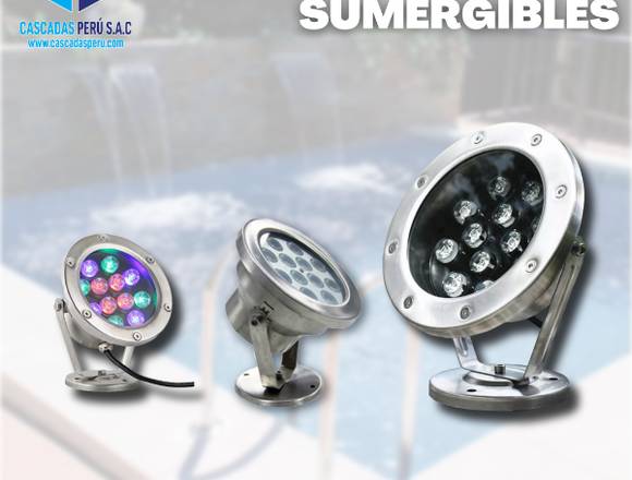 Velo de agua, luces sumergibles, accesorios