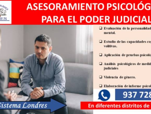 ASESORAMIENTO PSICOLOGICO PARA EL PODER JUDICIAL