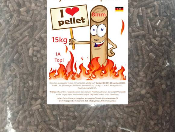 Holzpellets, Hartholz Pellets ø 8mm, 120 €