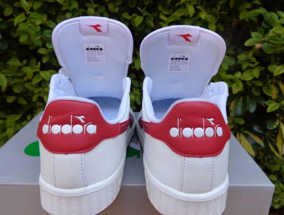 Zapatillas Diadora Casual Game P Blancas/Rojo TOP