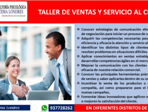 TALLER DE VENTAS Y ORIENTACION AL CLIENTE 