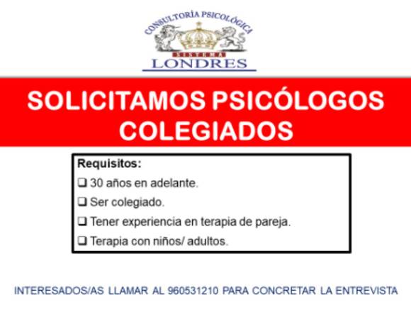 PSICOLOGO COLEGIADO 