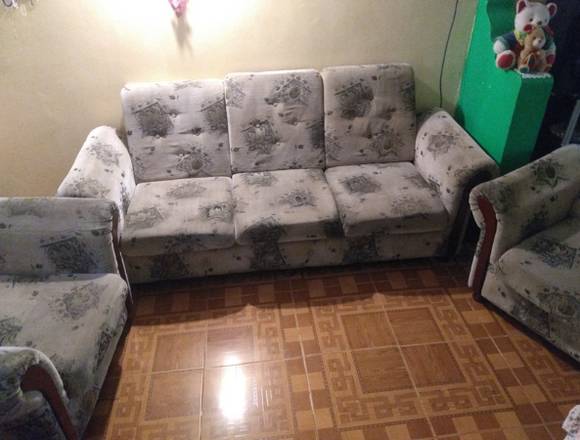 Juego de muebles tela de gamuza