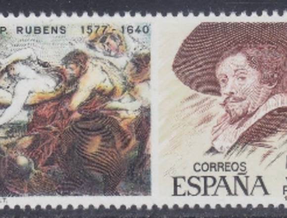 TIMBRES POSTALES PINTOR RUBENS