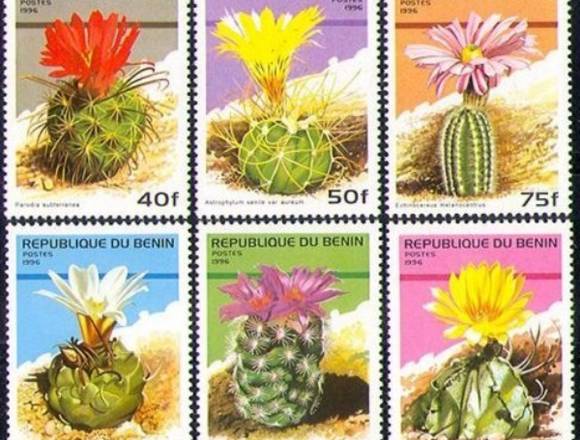 TIMBRES POSTALES CACTUS