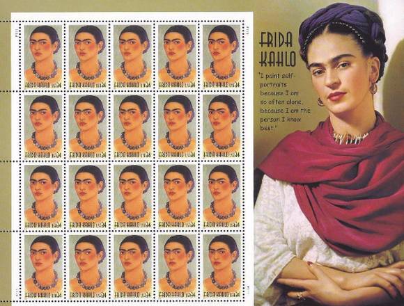 TIMBRES POSTALES FRIDA KAHLO